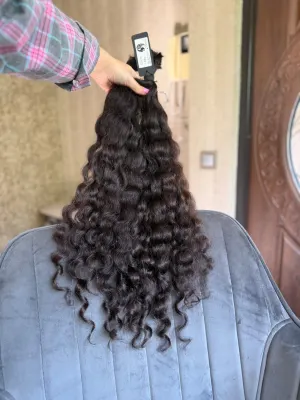 Curly natural hair, 26.5" (67 cm), 148 g — #UU126 — photo 2