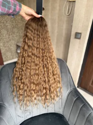 Curly natural hair, 29.5" (75 cm), 208 g — #LO152