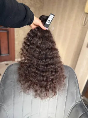 Curly natural hair, 21.5" (55 cm), 137 g — #TY4 — photo 3