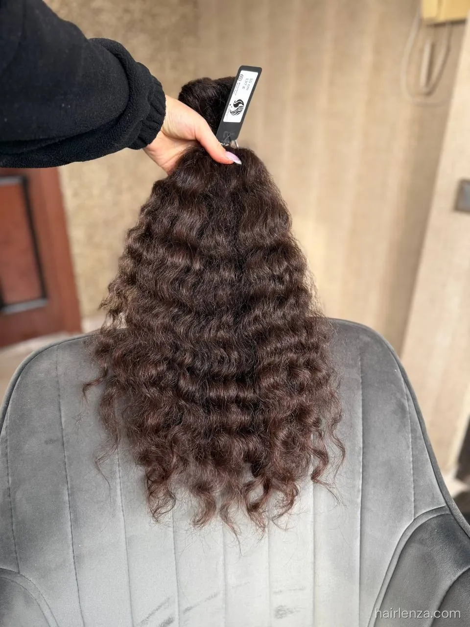 Curly natural hair, 21.5" (55 cm), 137 g — #TY4