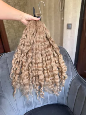 Curly natural hair, 25" (63 cm), 276 g — #LO190 — photo 2