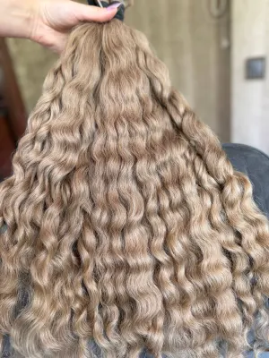 Curly natural hair, 25" (63 cm), 276 g — #LO190 — photo 3