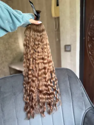 Curly natural hair, 23" (58 cm), 104 g — #LO236