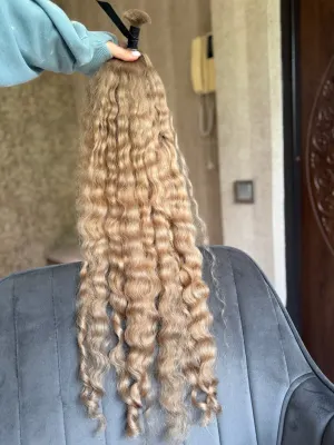 Curly natural hair, 30" (76 cm), 141 g — #LO146 — photo 4