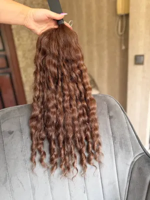 Curly natural hair, 23" (59 cm), 153 g — #LO167
