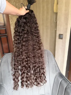 Curly natural hair, 33.5" (85 cm), 274 g — #UU158 — photo 3