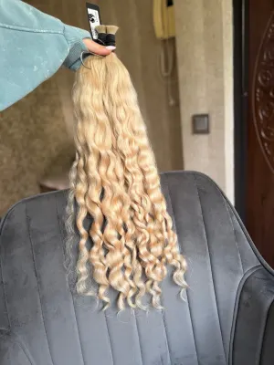 Curly natural hair, 24" (61 cm), 202 g — #LO230
