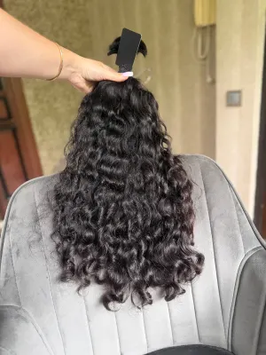 Curly natural hair, 23.5" (60 cm), 237 g — #UU106 — photo 2