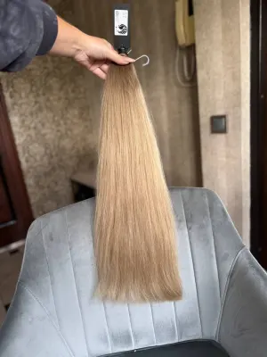 Straight natural hair, 25.5" (65 cm), 115 g — #DK50 — photo 2