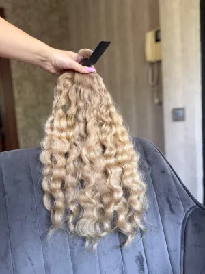 Curly natural hair, 20.5" (52 cm), 135 g — #LO144 — photo 3