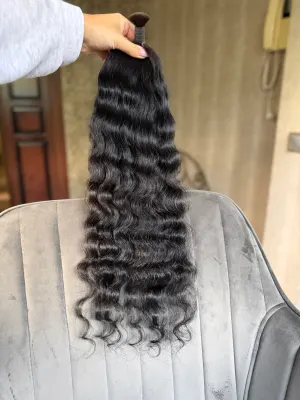 Curly natural hair, 23.5" (60 cm), 91 g — #DK70 — photo 3