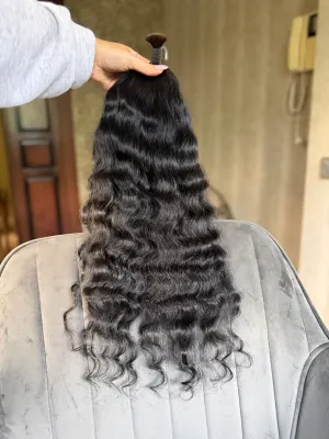 Curly natural hair, 23.5" (60 cm), 91 g — #DK70 — photo 2