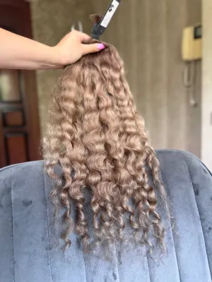 Curly natural hair, 23" (58 cm), 119 g — #LO214 — photo 3