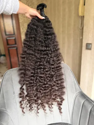 Curly natural hair, 31.5" (80 cm), 254 g — #UU159 — photo 3