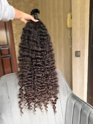 Curly natural hair, 31.5" (80 cm), 254 g — #UU159