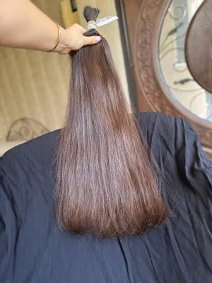 Straight natural hair, 25.5" (65 cm), 146 g — #AA4860