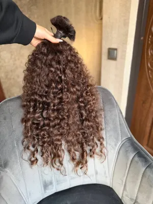 Curly natural hair, 24.5" (62 cm), 160 g — #AA1026 — photo 2