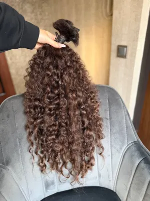 Curly natural hair, 24.5" (62 cm), 160 g — #AA1026 — photo 3