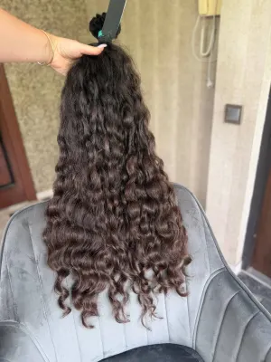 Curly natural hair, 30.5" (77 cm), 290 g — #UU101