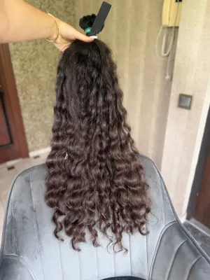 Curly natural hair, 30.5" (77 cm), 290 g — #UU101 — photo 3