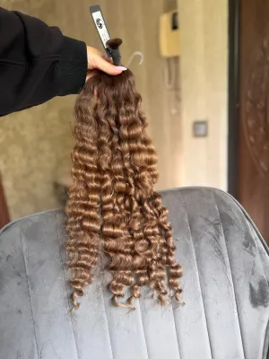 Curly natural hair, 21.5" (54 cm), 68 g — #LO201 — photo 2
