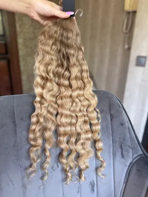 Curly natural hair, 23.5" (60 cm), 133 g — #LO135