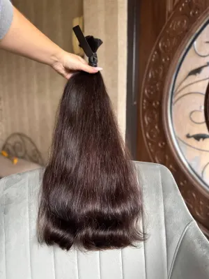 Straight natural hair, 24.5" (62 cm), 209 g — #AA6129 — photo 4