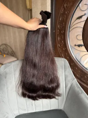 Straight natural hair, 24.5" (62 cm), 209 g — #AA6129 — photo 2