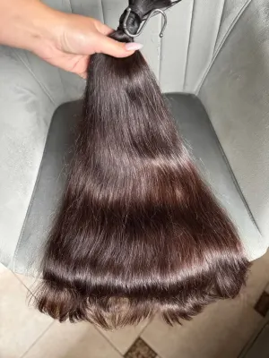 Straight natural hair, 24.5" (62 cm), 209 g — #AA6129 — photo 3