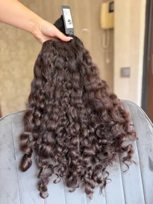 Curly natural hair, 21.5" (55 cm), 178 g — #UU136 — photo 4