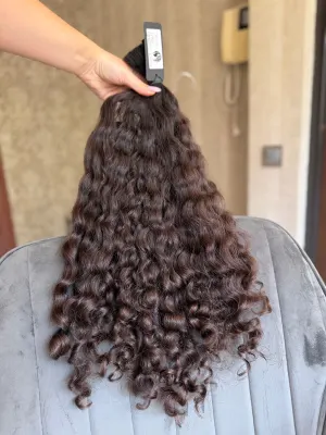 Curly natural hair, 21.5" (55 cm), 178 g — #UU136 — photo 2