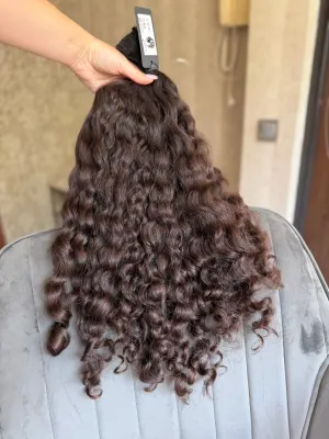 Curly natural hair, 21.5" (55 cm), 178 g — #UU136 — photo 3
