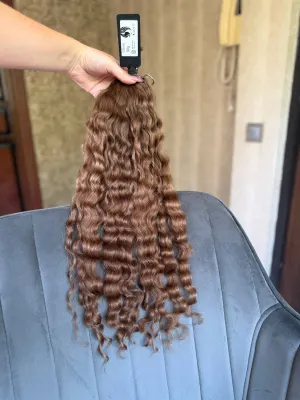 Curly natural hair, 22.5" (57 cm), 101 g — #LO177 — photo 2
