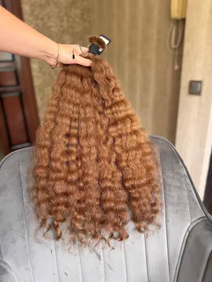 Curly natural hair, 22.5" (57 cm), 178 g — #LO123 — photo 2