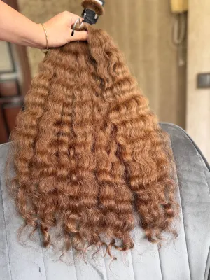 Curly natural hair, 22.5" (57 cm), 178 g — #LO123 — photo 3