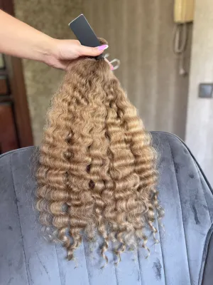 Curly natural hair, 21" (53 cm), 111 g — #LO139