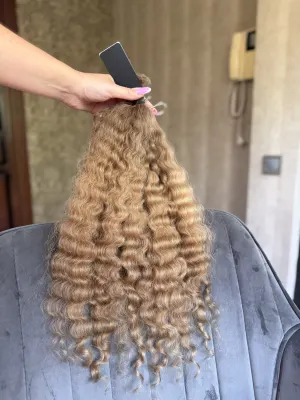 Curly natural hair, 21" (53 cm), 111 g — #LO139 — photo 2