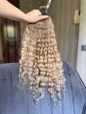 Curly natural hair, 21.5" (55 cm), 118 g — #LO141 — photo 3
